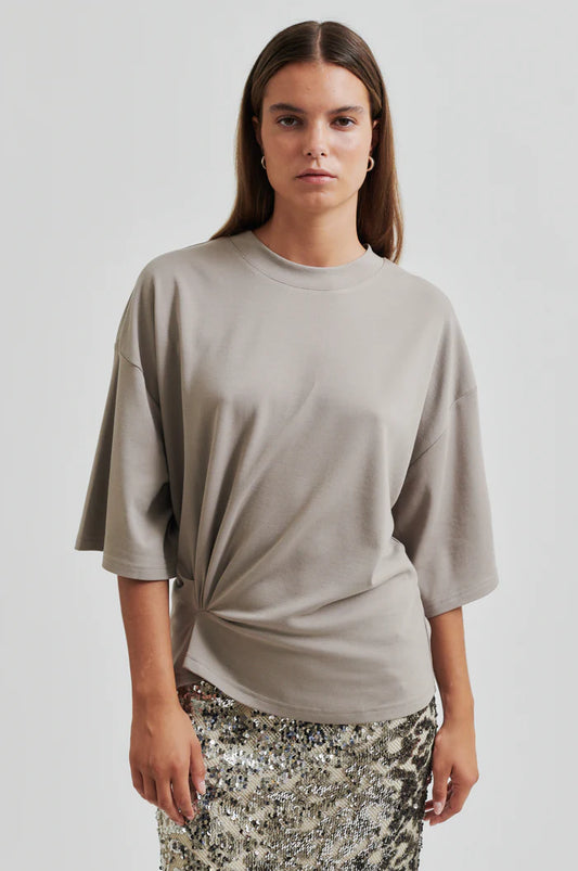 Second Female | Tee-shirt "Missouri"- Gris éléphant