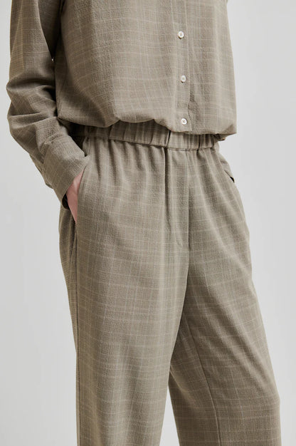 Second Female | Pantalon texturée Maira - Marron moyen