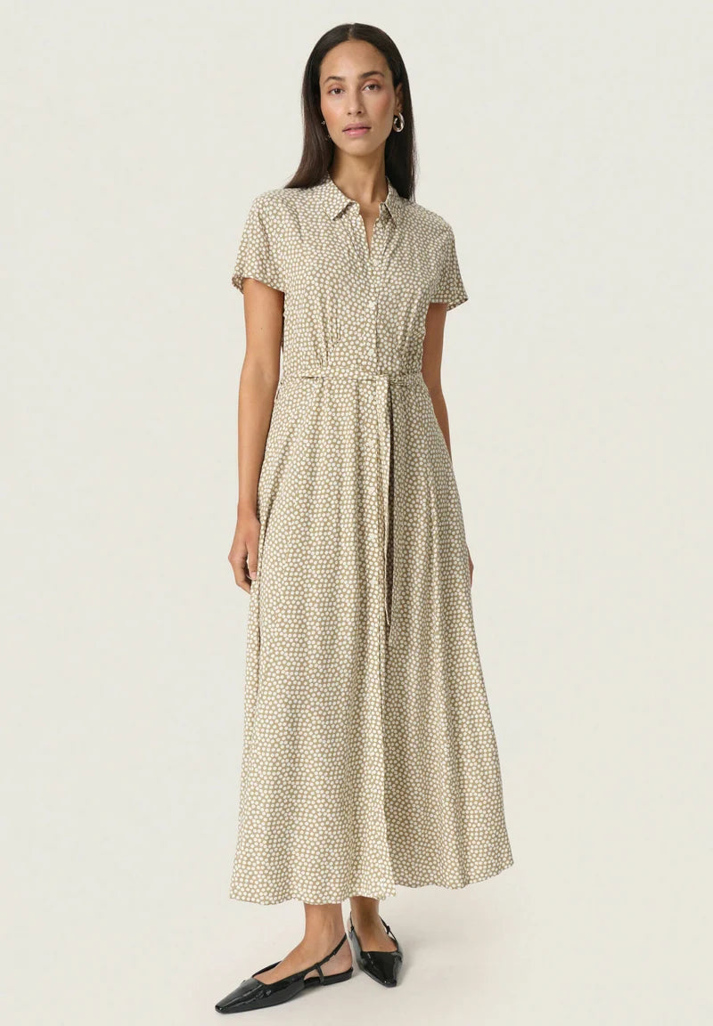 SOAKED IN LUXURY | Robe "ARJANA" - Kaki