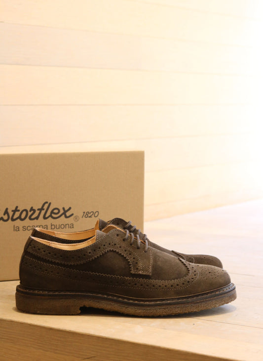 Astorflex | Les chaussures derby en daim ''Rondiflex'' - Marron foncé