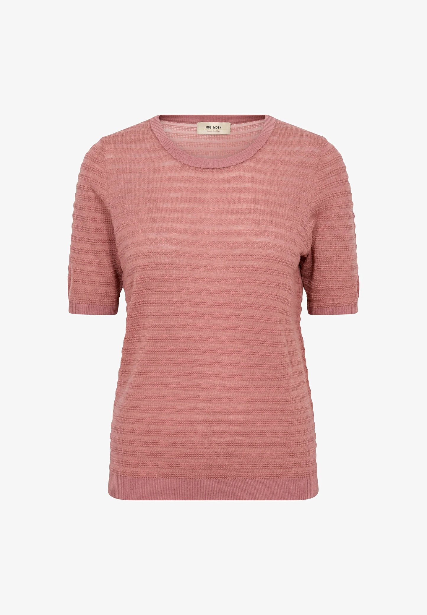 MOS MOSH | T-shirt en tricot "BOUCH DOTY" - Dusty rose