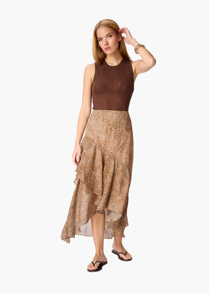 CAMI NYC | Jupe en mousseline ''Yazmeena'' - Imprimé léopard