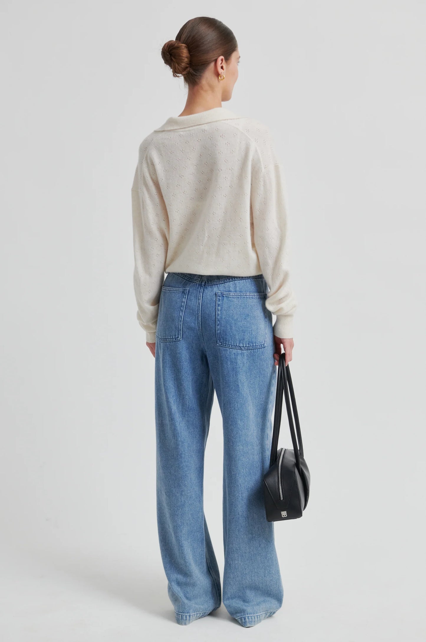 SECOND FEMALE | Jean en denim drapé 'Rio' | Bleu