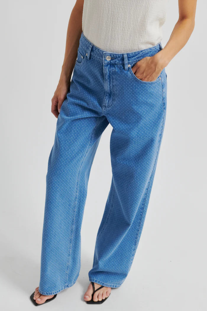 SECOND FEMALE | Pantalon en Denim 'Cama' | Bleu