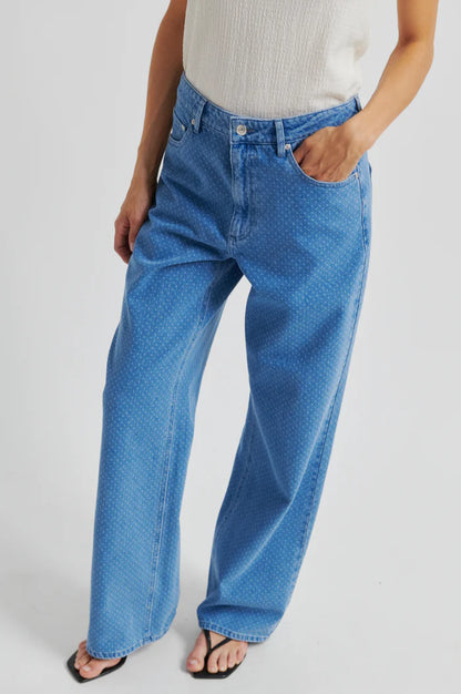 SECOND FEMALE | Pantalon en Denim 'Cama' | Bleu