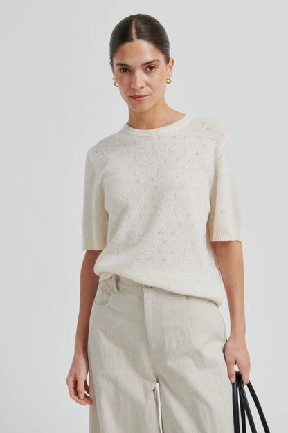 SECOND FEMALE | Pull en maille pointelle 'Amala' | Tofu