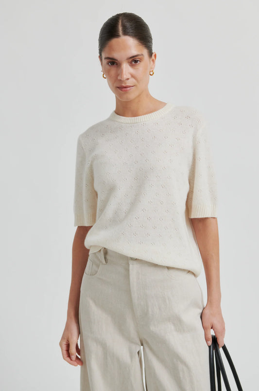 SECOND FEMALE | Pull en maille pointelle 'Amala' | Tofu