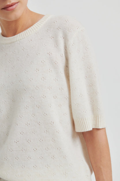 SECOND FEMALE | Pull en maille pointelle 'Amala' | Tofu