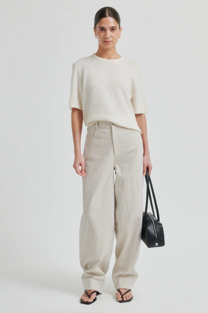 SECOND FEMALE | Pull en maille pointelle 'Amala' | Tofu