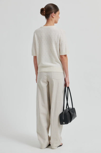 SECOND FEMALE | Pull en maille pointelle 'Amala' | Tofu