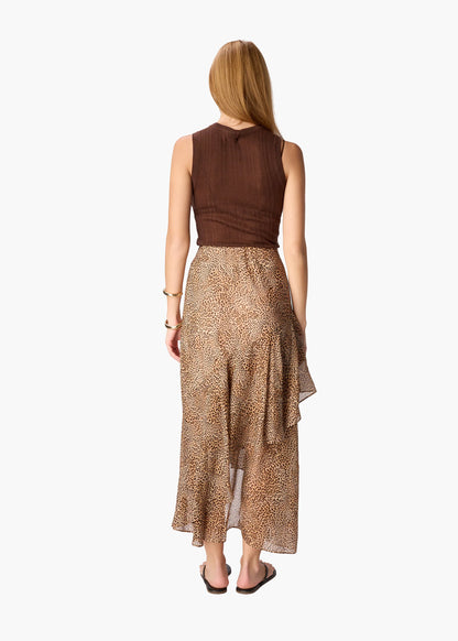 CAMI NYC | Jupe en mousseline ''Yazmeena'' - Imprimé léopard