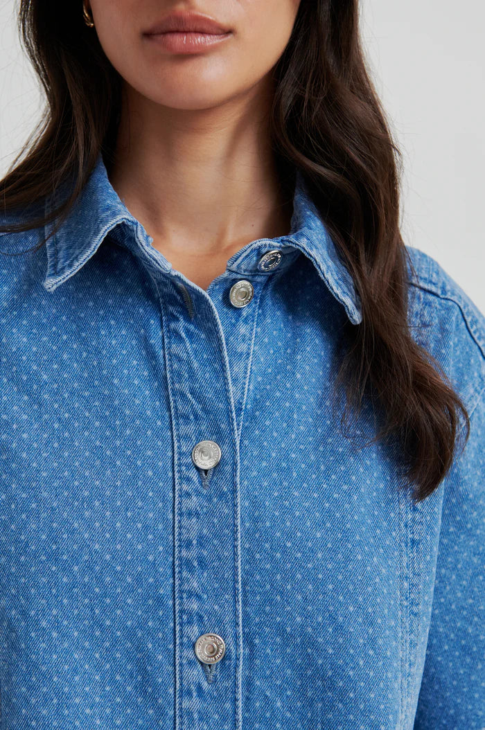 SECOND FEMALE | Chemise en Denim 'Cama' | Bleu
