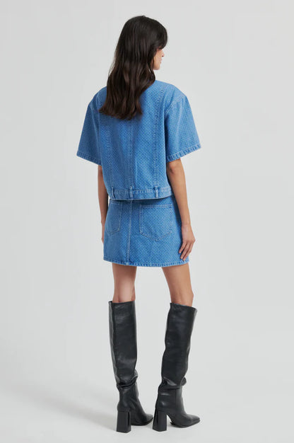 SECOND FEMALE | Chemise en Denim 'Cama' | Bleu