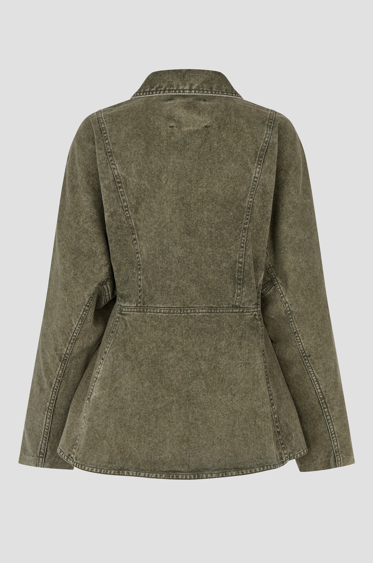 SECOND FEMALE | La veste en jean ajustée ''Jaye'' | Vert