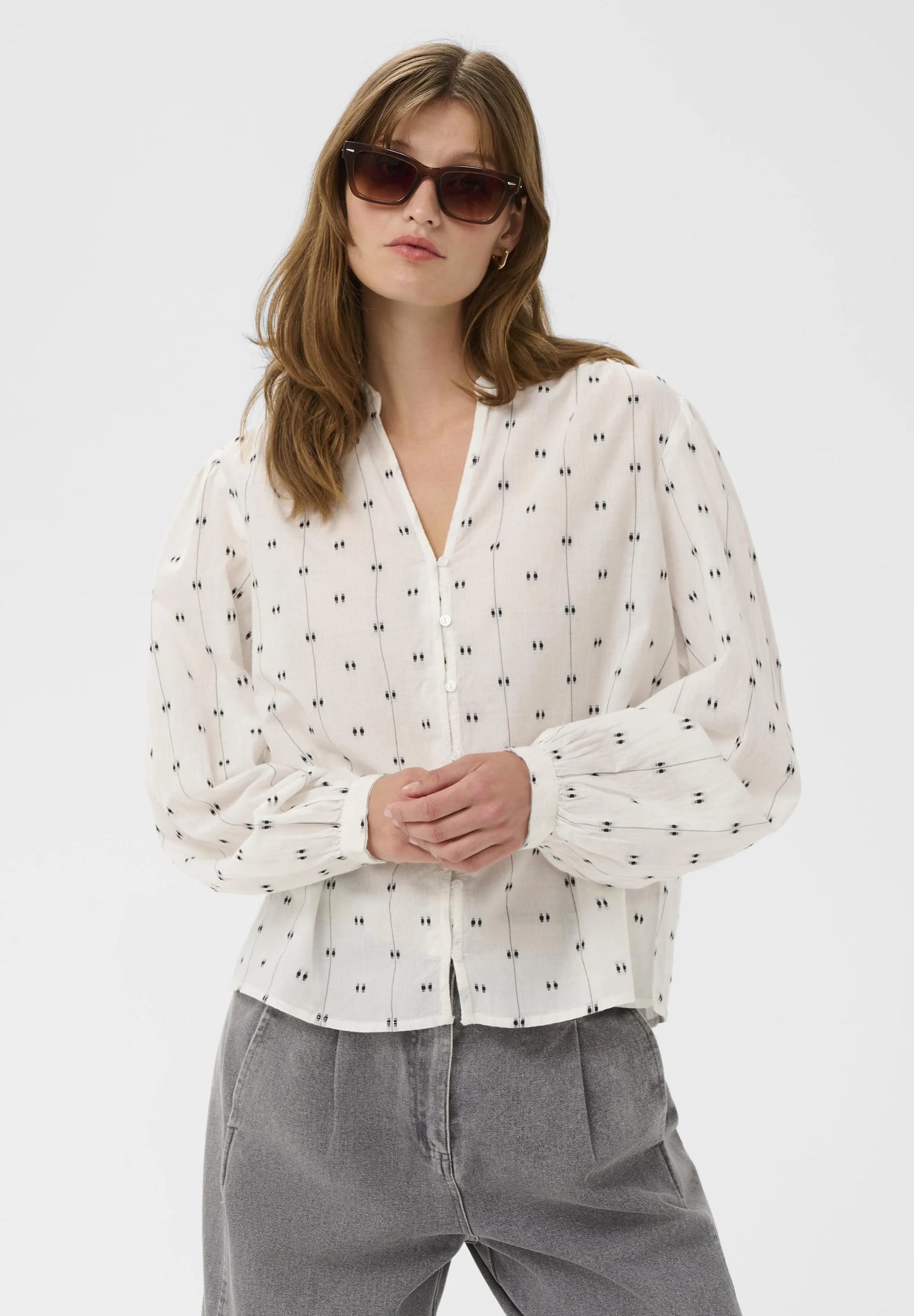 SOAKED IN LUXURY | Chemise 'Amelie'| Blanche