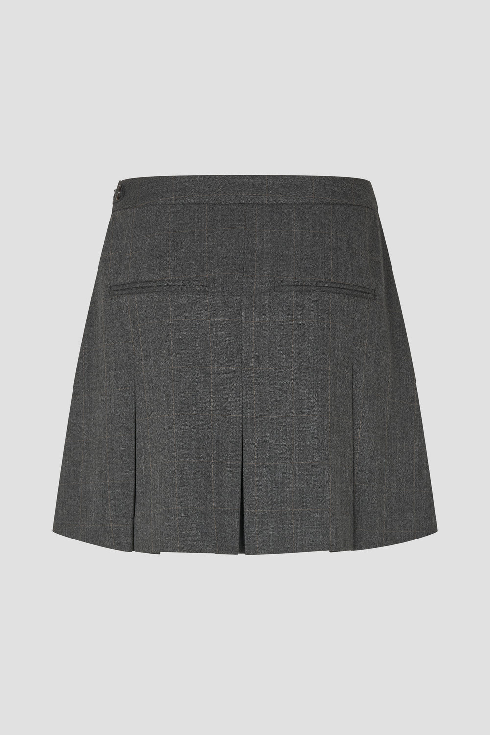 SECOND FEMALE | Mini jupe plissée 'Anjou' | Gris foncé