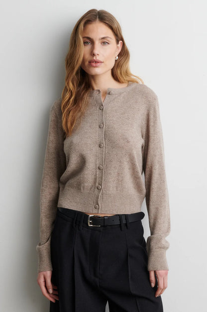 SECOND FEMALE |  Cardigan en tricot 'Amala' | Beige