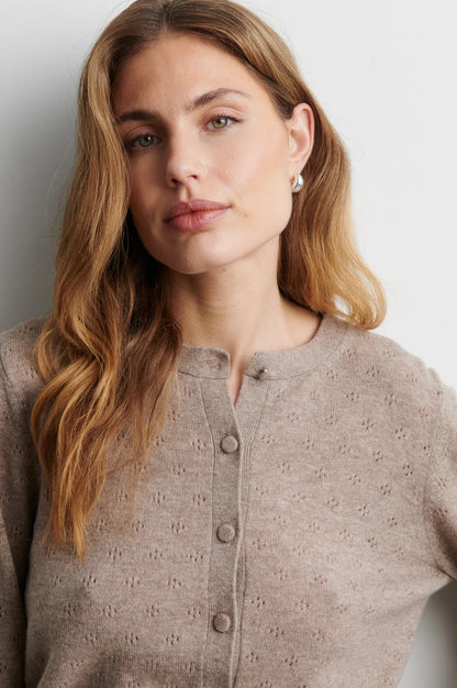 SECOND FEMALE |  Cardigan en tricot 'Amala' | Beige