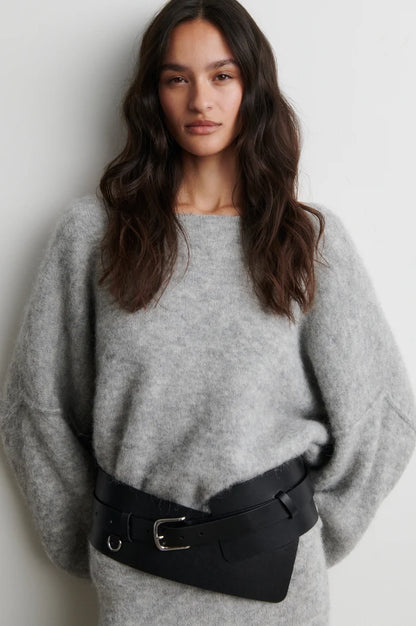SECOND FEMALE | Pull ''Pollenza'' | Gris