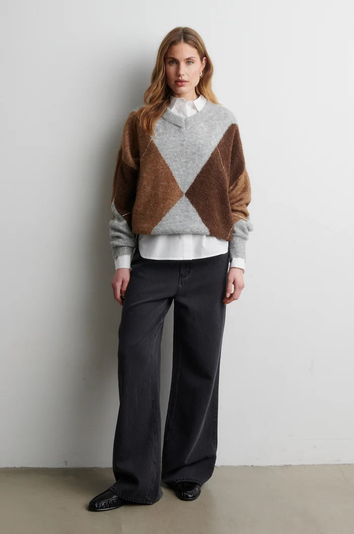 SECOND FEMALE | Pull ''Forca'' | Gris