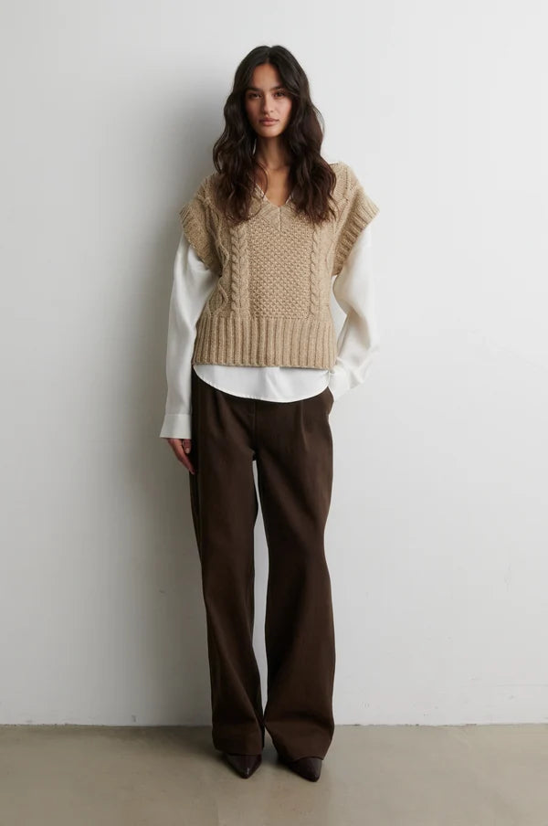 SECOND FEMALE | Vest ''Janne'' | Beige