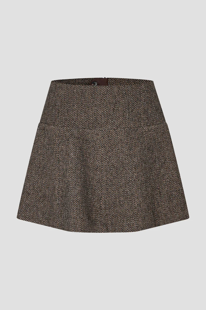 SECOND FEMALE | Jupe ''Emi'' | Brun mélange