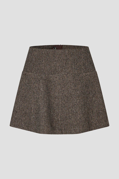 SECOND FEMALE | Jupe ''Emi'' | Brun mélange