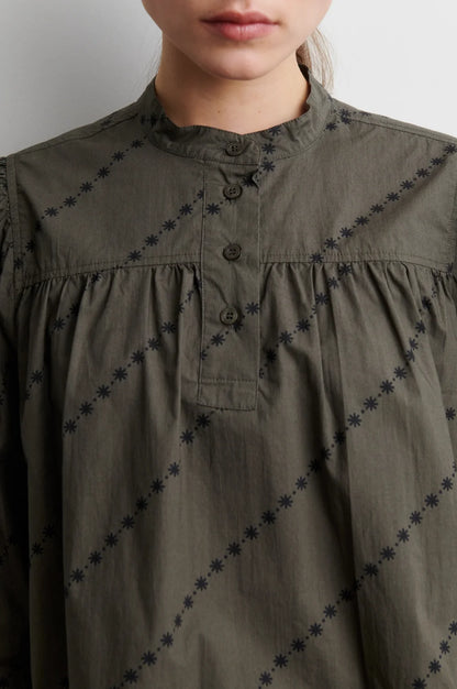 SECOND FEMALE | Blouse à manches longues 'Jasmina' | Noire olive