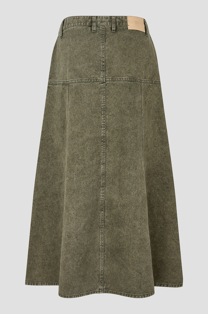 SECOND FEMALE |  Jupe en denim 'Jaye' | Verte