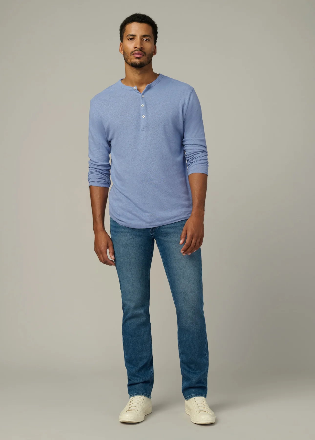 JOE's | Haut Henley à manches longues en lin et coton  - Troposphere
