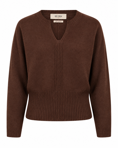 Mos Mosh | Pull en cachemire 'Aima' | Brun