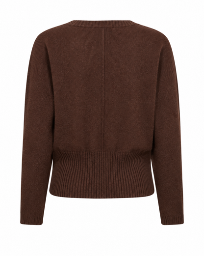 Mos Mosh | Pull en cachemire 'Aima' | Brun