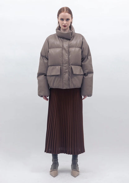 JAKKE | Manteau matelassée 'Cloud' | Taupe