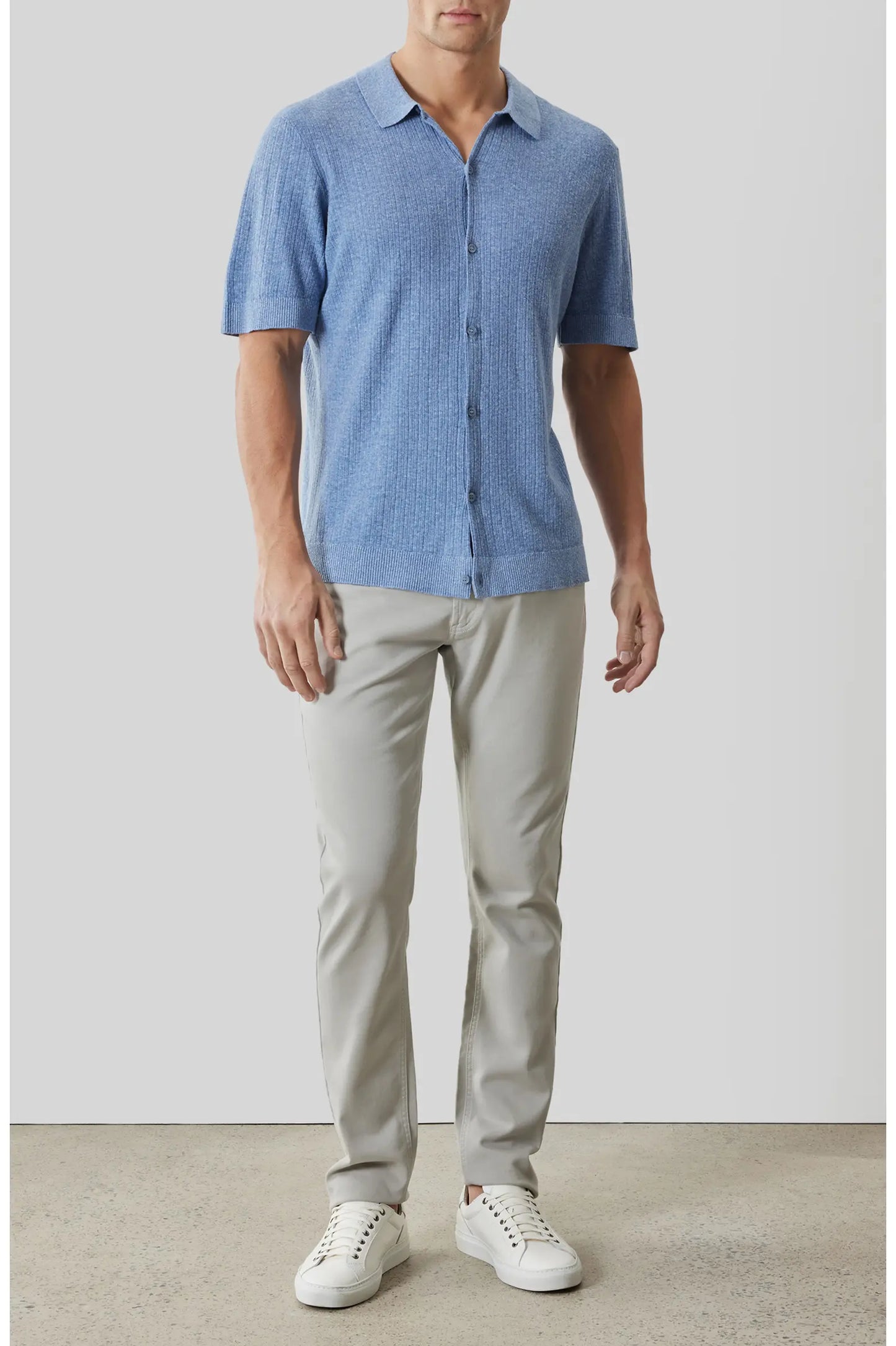 Robert Barakett | Chemise à manches courtes "Kestrel" - Bleu