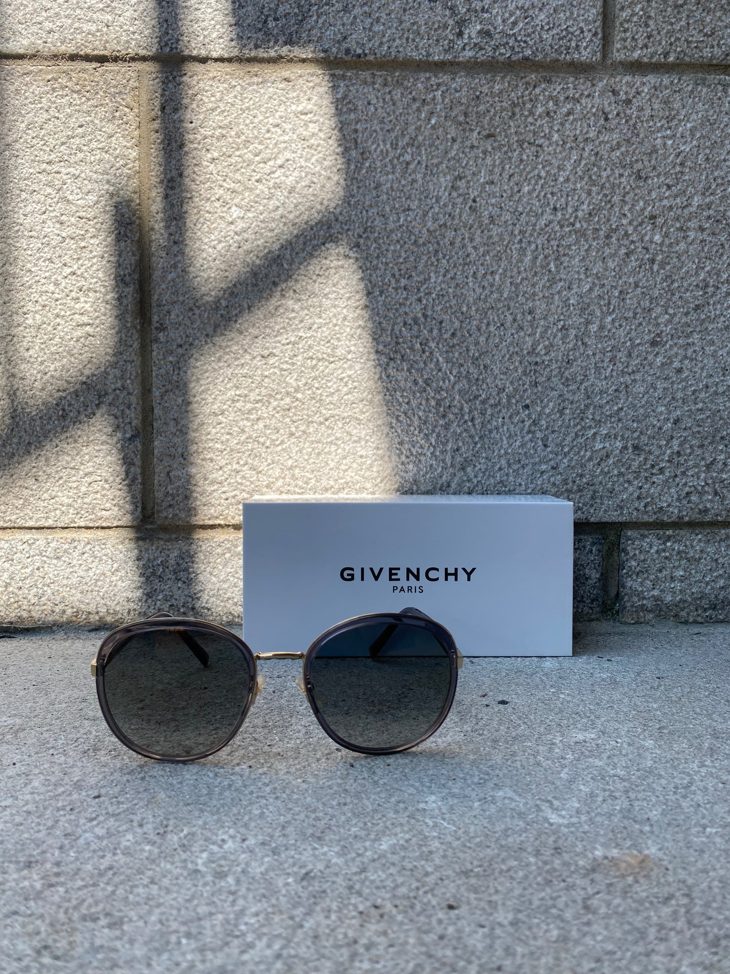 Givenchy  | Lunettes de soleil à monture surdimensionnée rond - Bleu clair