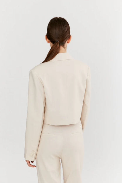 Deluc | Blazer crop "CATERINA" - Beige