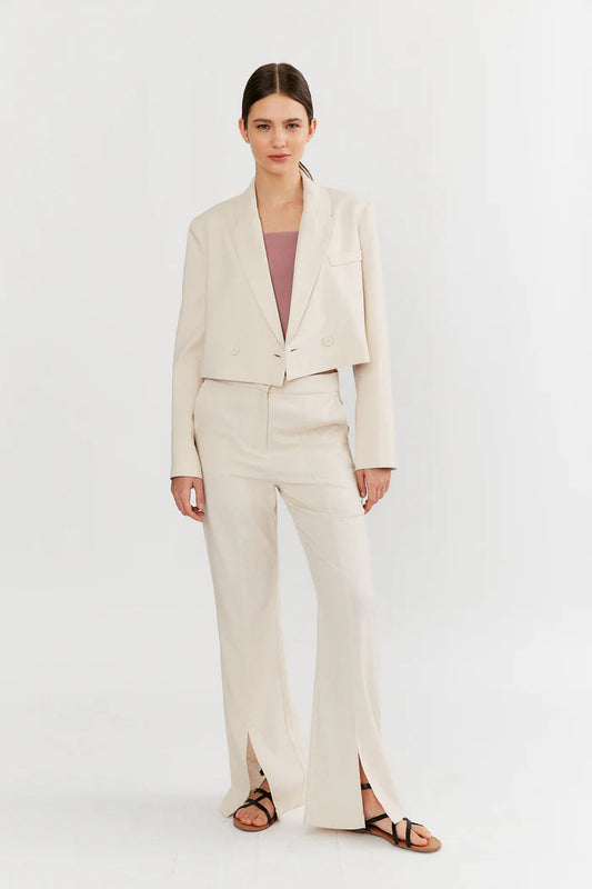 Deluc | Blazer crop "CATERINA" - Beige