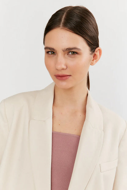 Deluc | Blazer crop "CATERINA" - Beige
