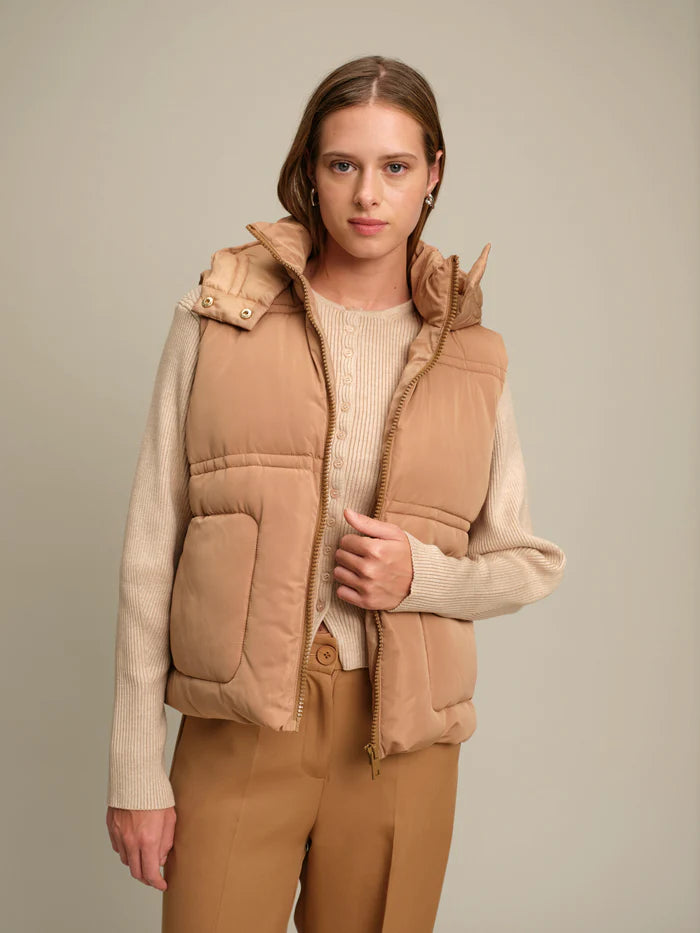 Deluc | Gilet matelassé "Travis"- Caramel