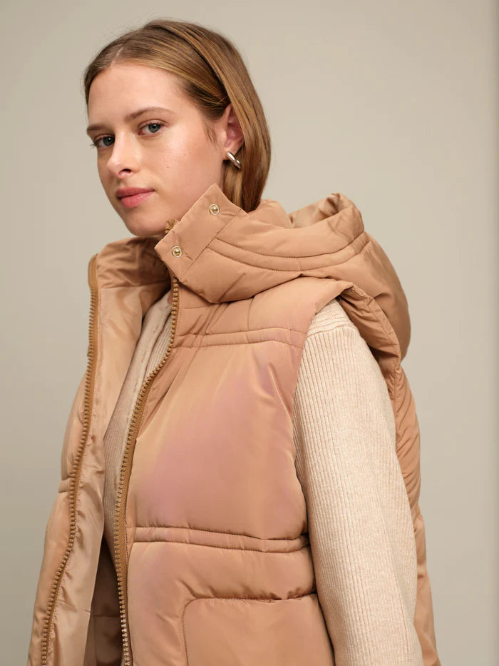 Deluc | Gilet matelassé "Travis"- Caramel