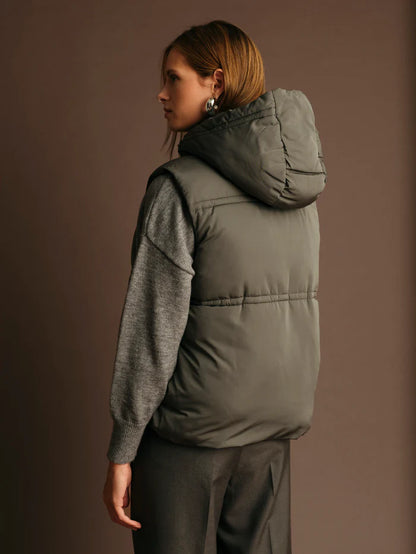 Deluc | Gilet matelassé "Travis"- Gris vert
