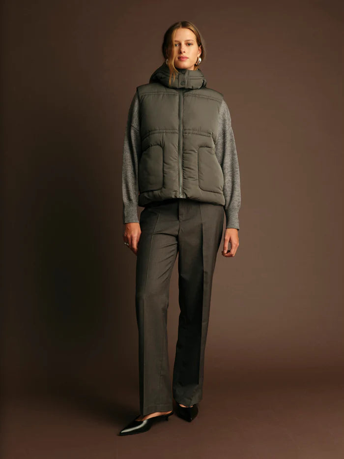 Deluc | Gilet matelassé "Travis"- Gris vert