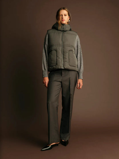 Deluc | Gilet matelassé "Travis"- Gris vert