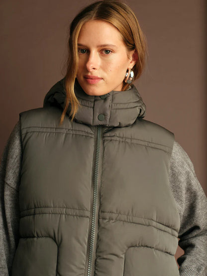 Deluc | Gilet matelassé "Travis"- Gris vert