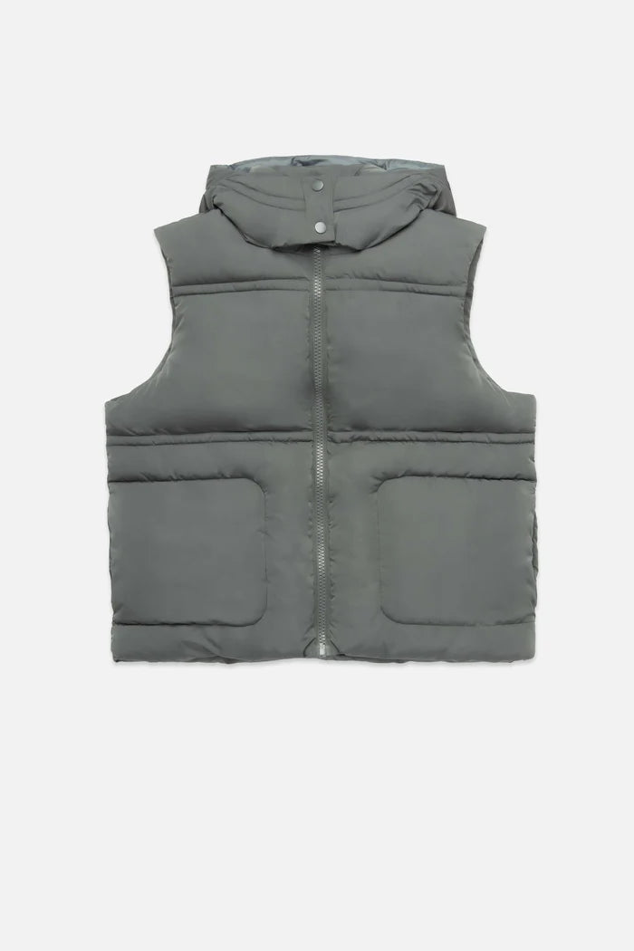 Deluc | Gilet matelassé "Travis"- Gris vert
