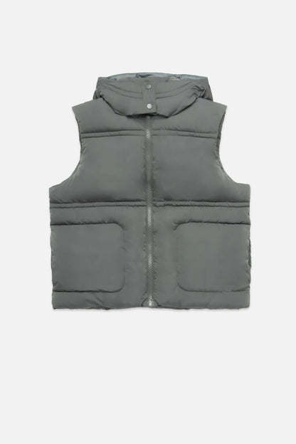 Deluc | Gilet matelassé "Travis"- Gris vert