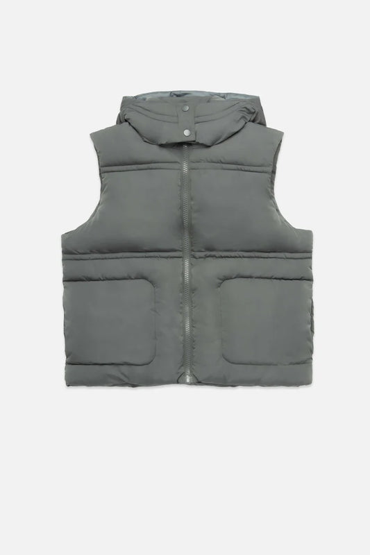 Deluc | Gilet matelassé "Travis"- Gris vert