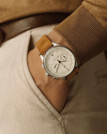 AV86 | Montre ''1934 Telechron'' 42mm - Acier / Blanc cassé