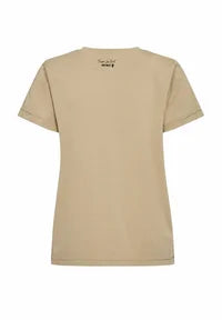 MOS MOSH | T-shirt à col rond "DALA"- Savane