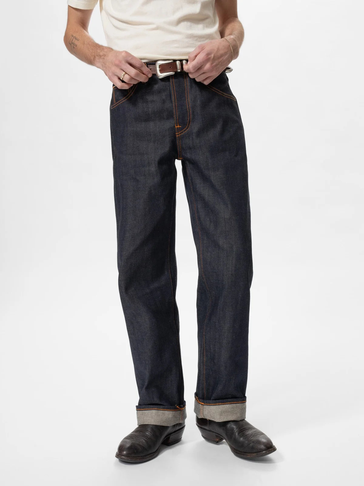 NUDIE JEANS | Le jean ample Tuff Tony - Dry Selvedge Kaihara